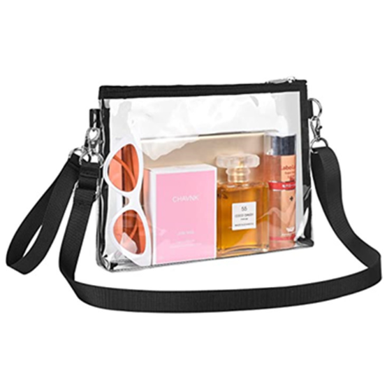 Small Organization Square Clear Crossbody Bag