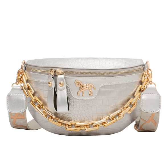 Thick Chain Chest Bum Crossbody Belt Bag