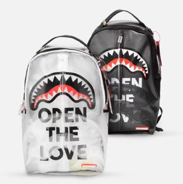 Hot Shark Tooth Transparent Backpack