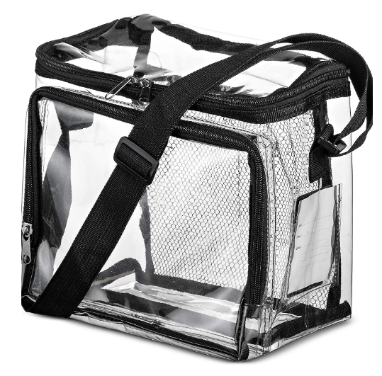 Large Crossbody Lunch Box, Stadium Clear Crossbody Bag