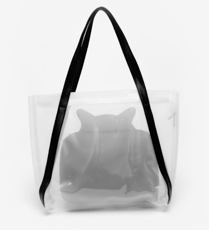 Cool Cat Transparent Fashion Bag