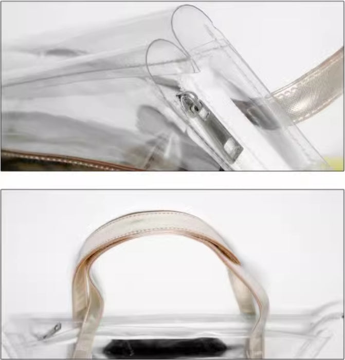 Cool Cat Transparent Fashion Bag