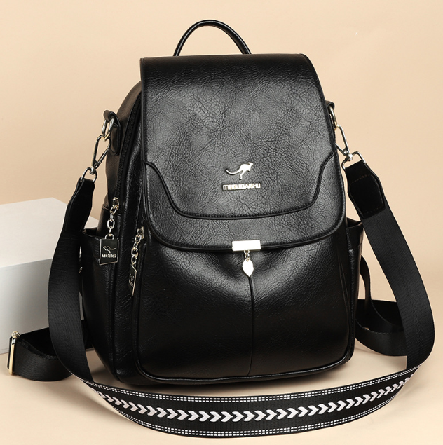 Travel Leather Ladies Backpack