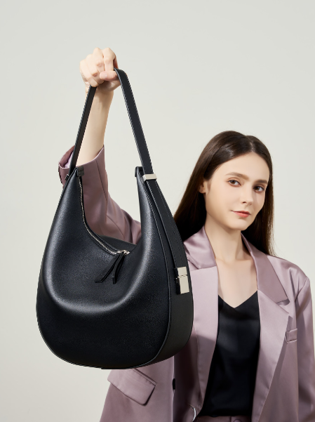 Genuine Leather Hobo Bag