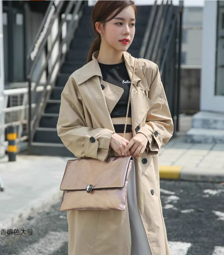 clutch bag Female large capacity envelope bag New trendy, stylish, personalized, simple and atmospheric single shoulder diagonal chain bag Female bag