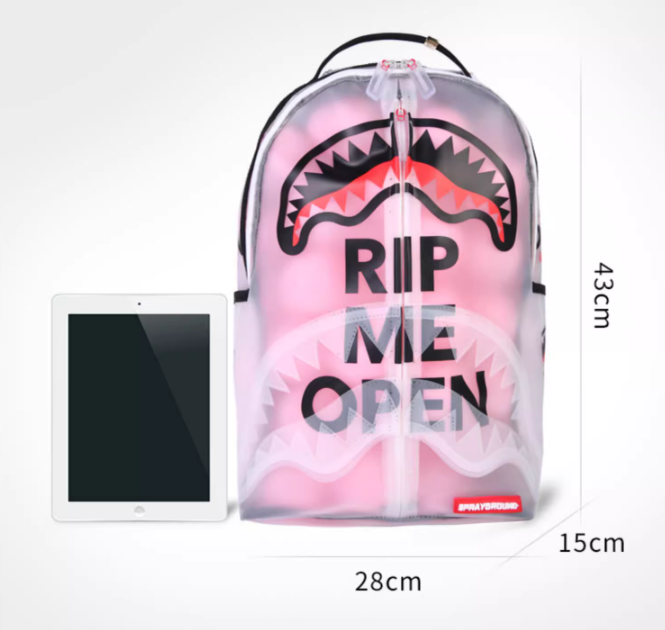 Hot Shark Tooth Transparent Backpack