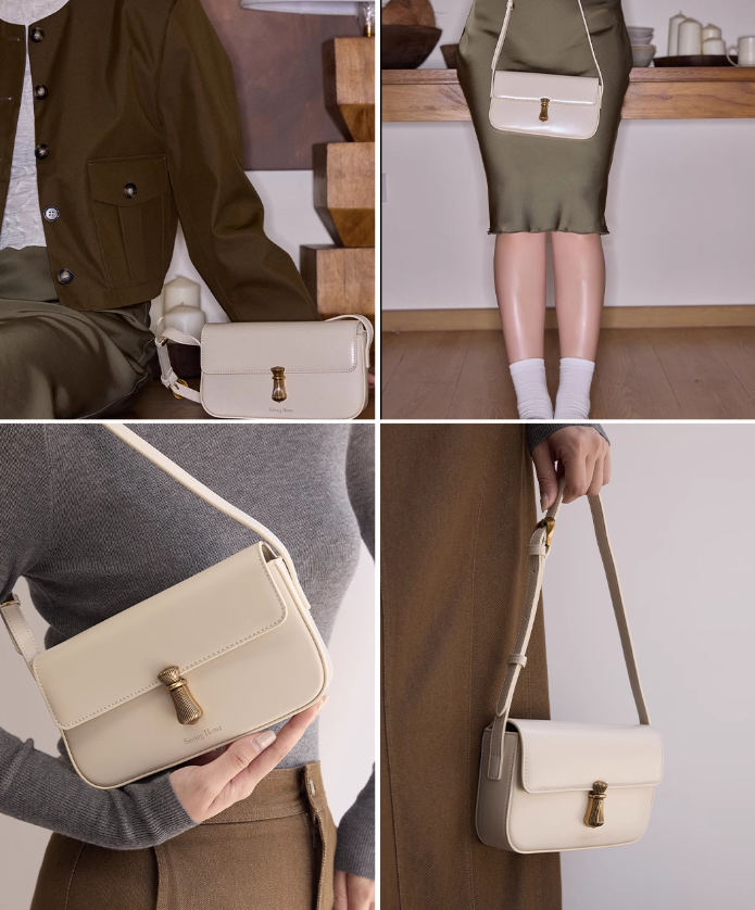 SMTING first glance cowhide small bag, niche single shoulder underarm bag, new Chinese versatile high-end crossbody bag