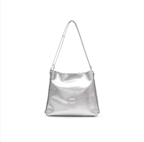 MUVA Lazy Style Tote Silver Backpack with High Quality and Large Capacity Commuter Bag