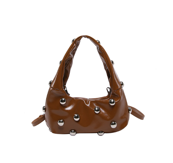 Rivet Vintage Hobo Handbag For Women