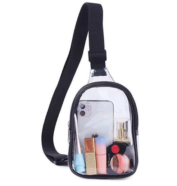 PVC Waterproof Clear Chest Crossbody Purse for Outdoor Sport