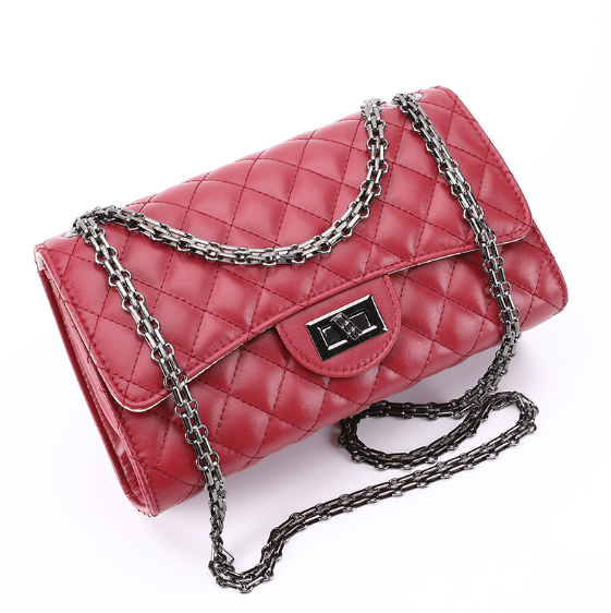 New European and American fashion trend diamond grid chain bag Xiaoxiangfeng Women's Bag Single shoulder crossbody bag Female bag Small bag