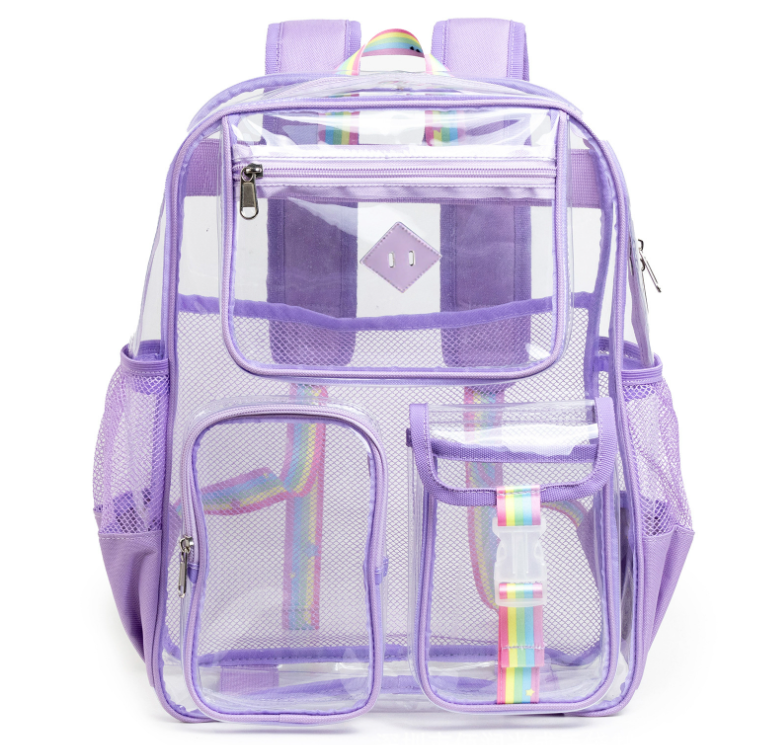 New Cross border Amazon Hot Selling Transparent Backpack PVC Backpack Outdoor Fitness Sports Visual Backpack