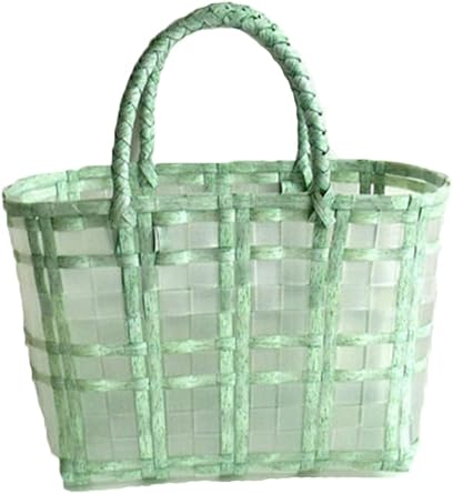 Hand-woven Transparent Tote Bag