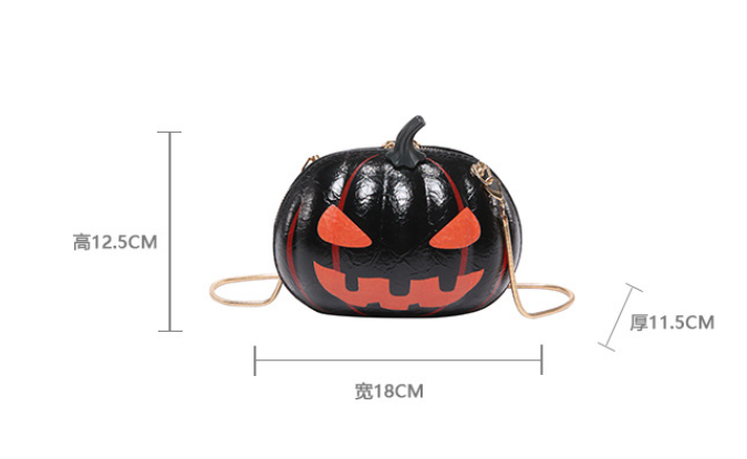 AL07 Cross border package Halloween Pumpkin Fun Pack Single shoulder diagonal chain bag Small and unique western-style women's handbag