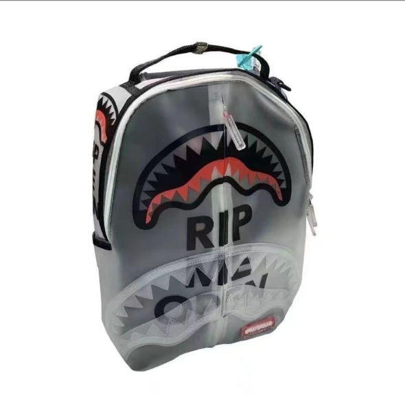 Hot Shark Tooth Transparent Backpack