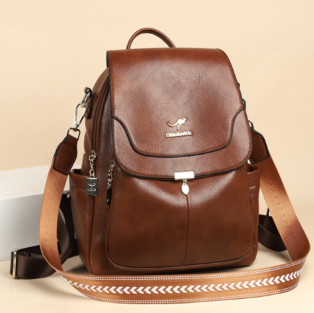 Travel Leather Ladies Backpack