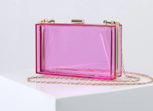 Acrylic Clutch Evening Clear Crossbody Bag