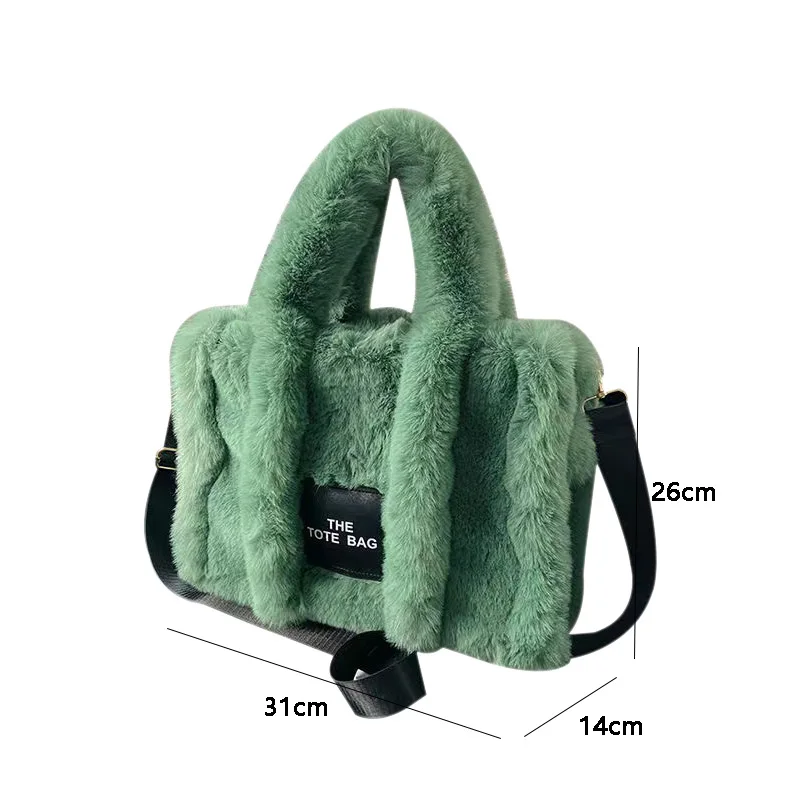 Top Selling Fluffy Top-Handle Tote Bags