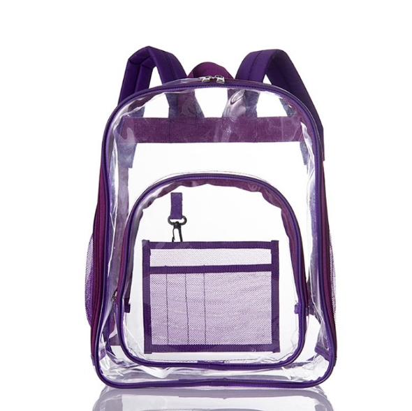 Heavy Duty Transparent student Backpack for School Travel Holiday 