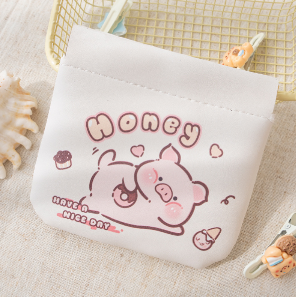 Cute Statement Wallet Leather Coin Purse