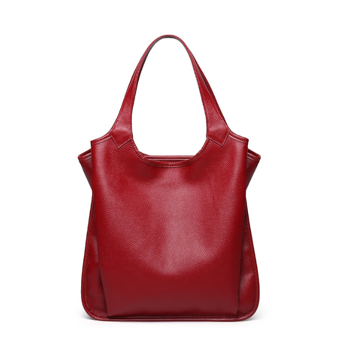 Fashionable women tote bag with full-grain leather, genuine leather shoulder crossbody bag