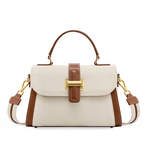 Fashion Versatile Handbag - Cowhide Leather