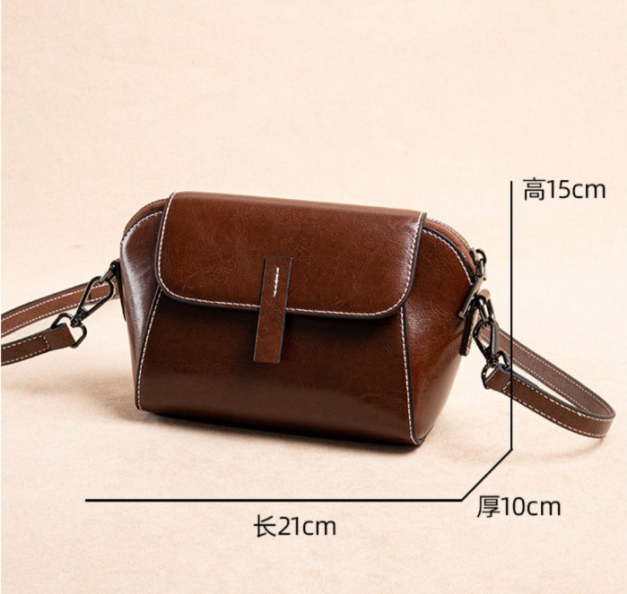 AL06 Explosive new versatile and fashionable leather and cowhide phone bag, single shoulder diagonal cross, light luxury small bag