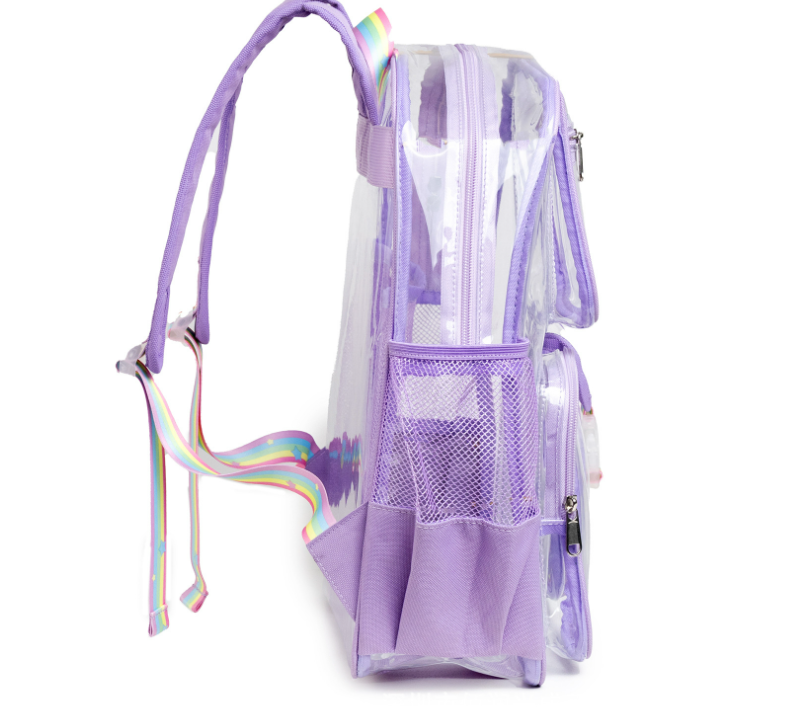 New Cross border Amazon Hot Selling Transparent Backpack PVC Backpack Outdoor Fitness Sports Visual Backpack