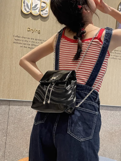 Bucket bag style Chain Backpack