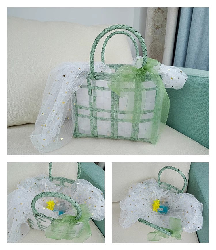 Hand-woven Transparent Tote Bag