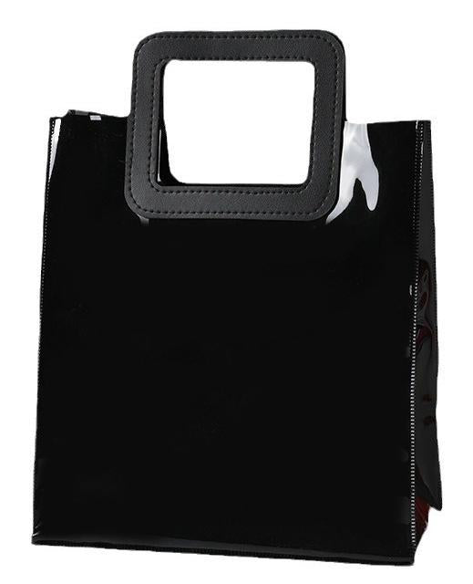 Black Transparent Tote Bag