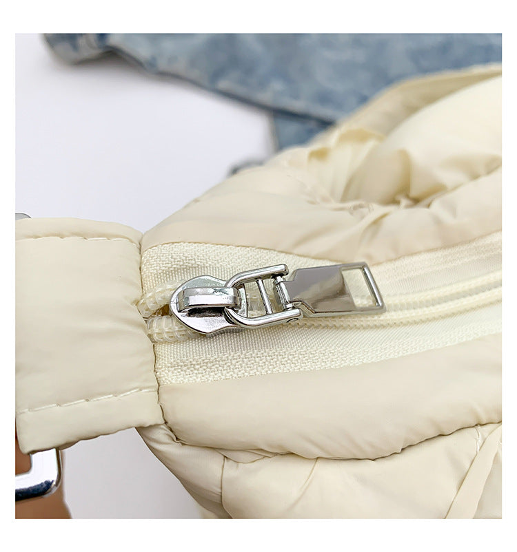 Woven High-quality Puffer Crossbody Bag