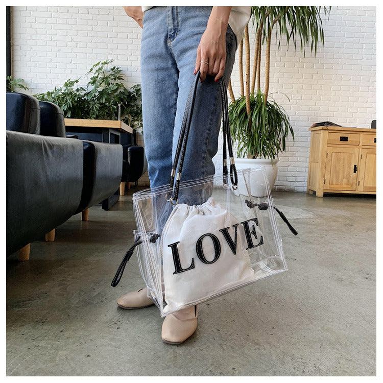 Square Transparent Tote Bag