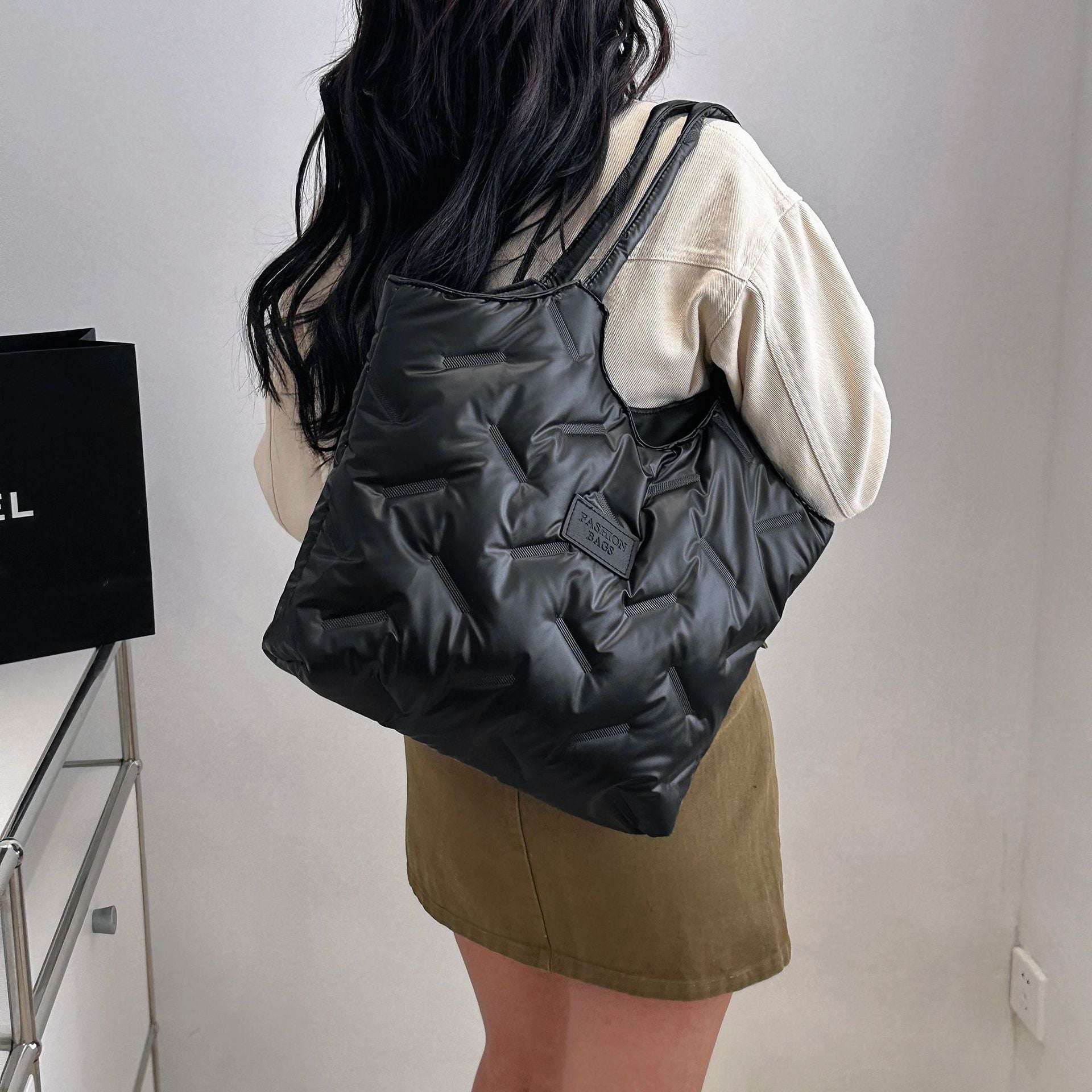 Square Soft Puffer Crossbody Bag