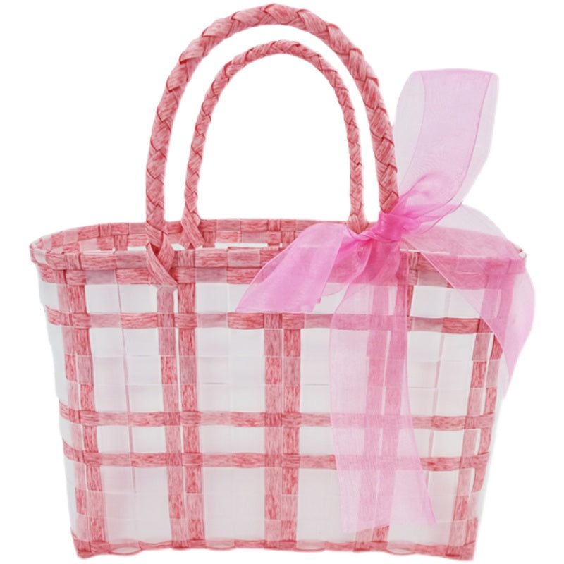 Hand-woven Transparent Tote Bag