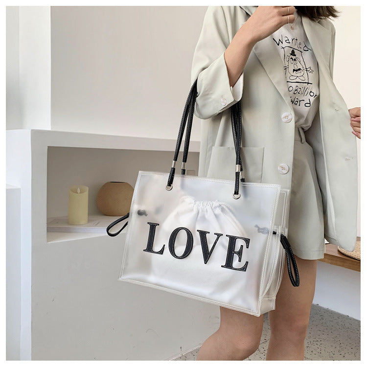 Square Transparent Tote Bag