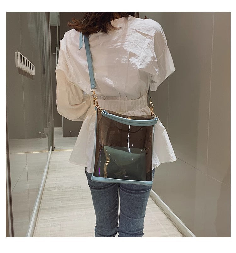 Fashionable Transparent Crossbody Bag