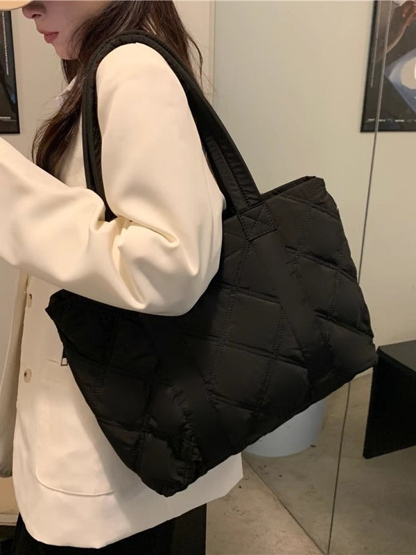 Diamond Puffer Crossbody Bag