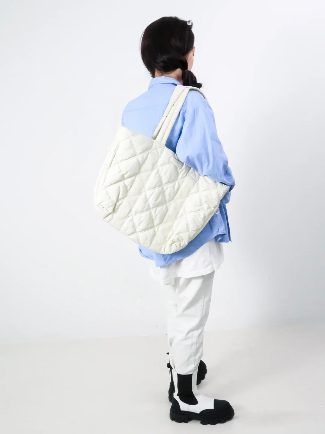 Diamond Puffer Crossbody Bag