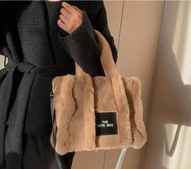 Top Selling Fluffy Top-Handle Tote Bags