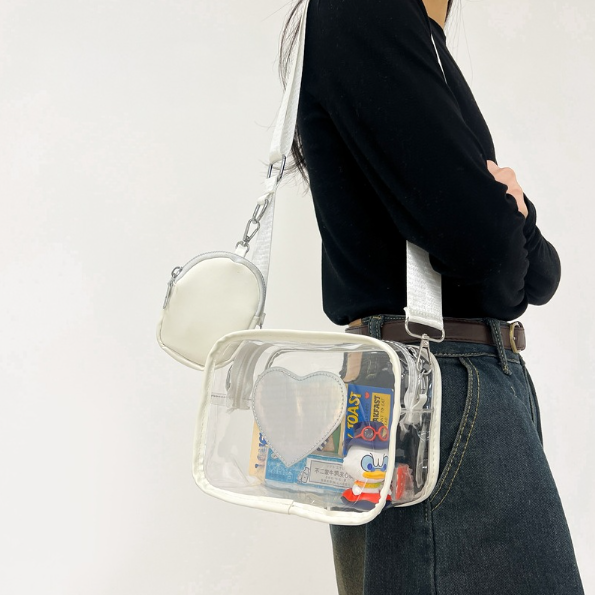 Girls Trendy Small Stylish Shoulder Transparent Crossbody Bag