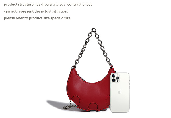 Crescent shaped handbag Female high-end niche new bag Fashion chain bag New crossbody bag