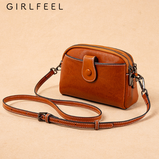 AL03 Female crossbody bag new trendy leather small square bag crossbody bag single shoulder small bag