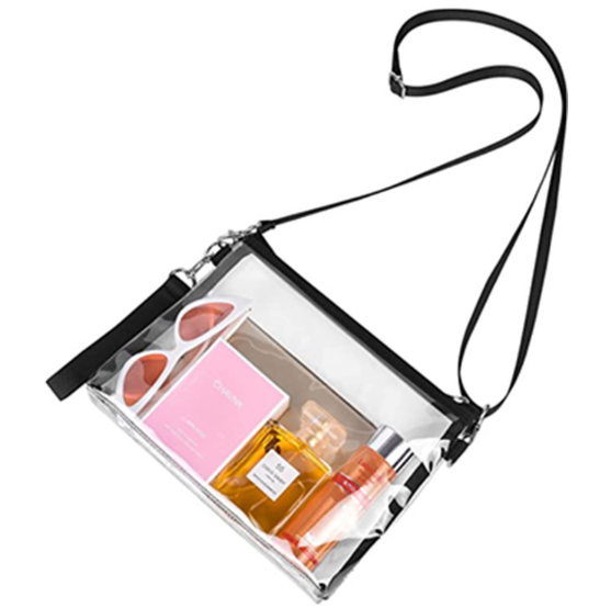 Small Organization Square Clear Crossbody Bag