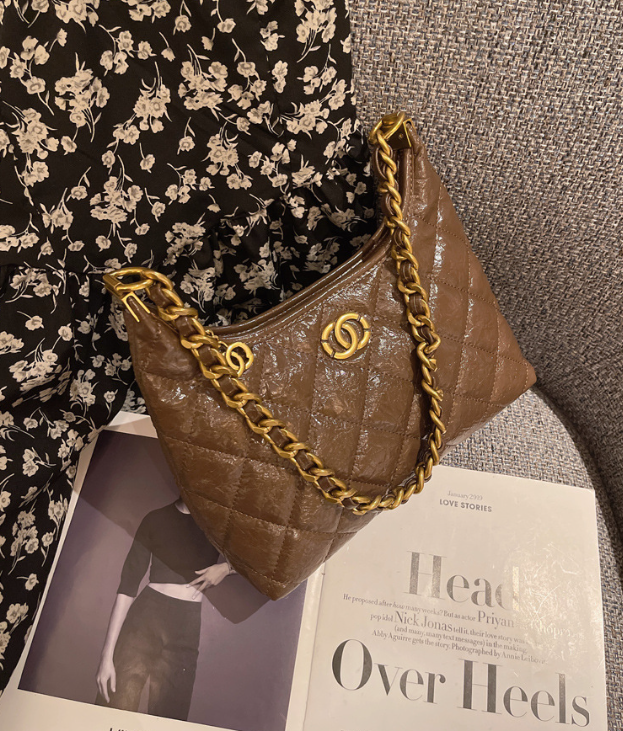 Luxury Chain Leather Crossbody Bag