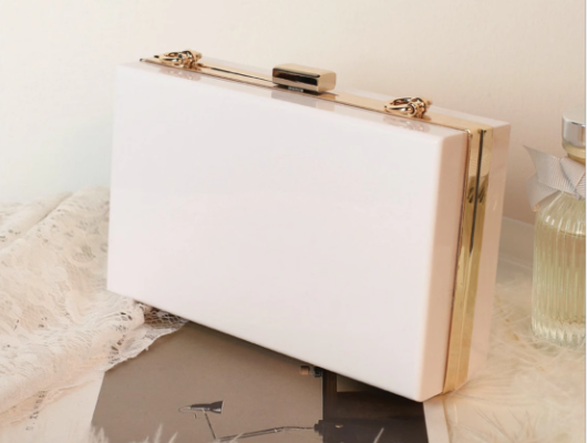 Acrylic Clutch Evening Clear Crossbody Bag