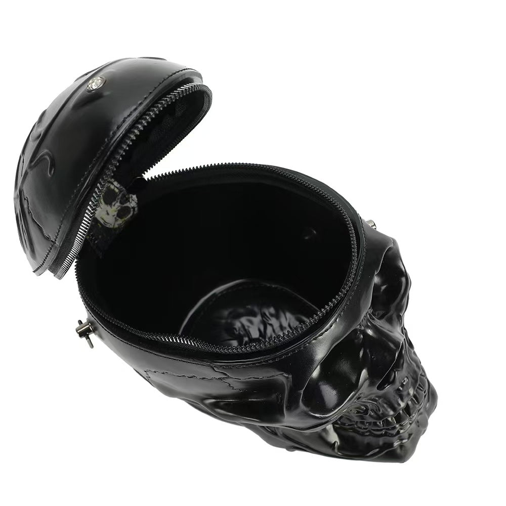 TB04 European and American Gothic style skull shoulder cross bag for women and men, hip-hop and quirky personality, unique makeup and dance bag