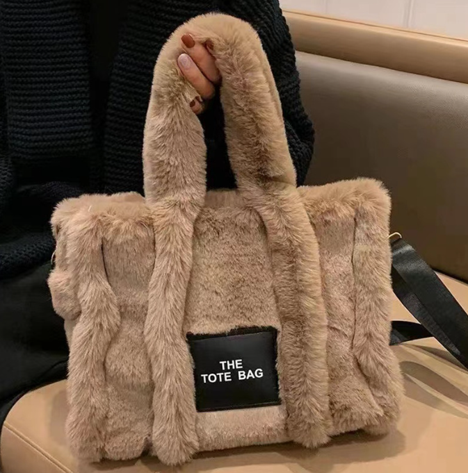 Top Selling Fluffy Top-Handle Tote Bags