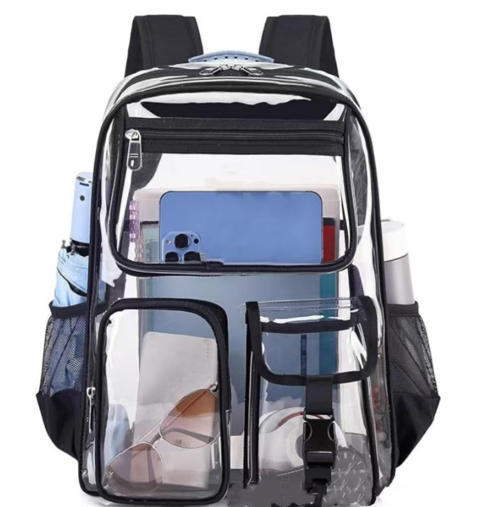 New Cross border Amazon Hot Selling Transparent Backpack PVC Backpack Outdoor Fitness Sports Visual Backpack