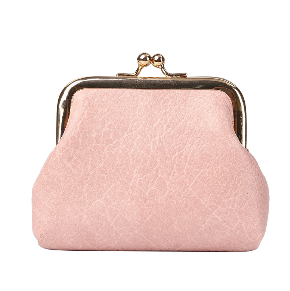 Lychee Leather Coin Clasp Purse